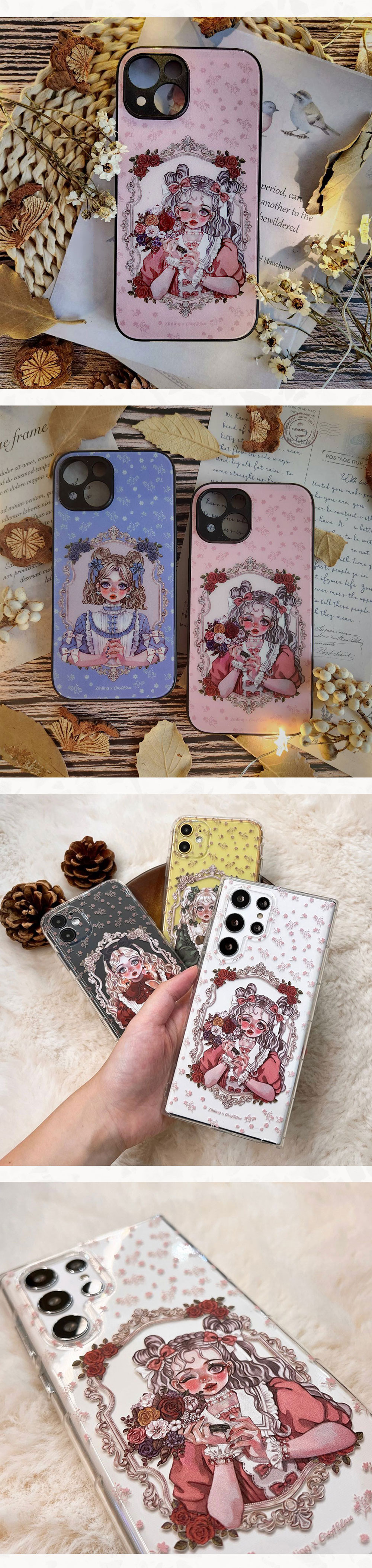 聯名 Zihling 捧花 防摔手機殼 ZLAD03 聯名 Zihling 捧花 防摔手機殼 ZLAD03